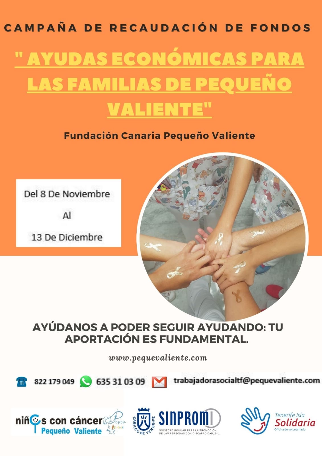 " Ayudas Económicas Para Las Familias De Pequeño Valiente " - Pequeño ...